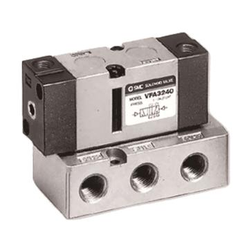 SMC VFA系列5通气控阀，VFA5144-03F 底板配管型,G3/8 售卖规格：1个