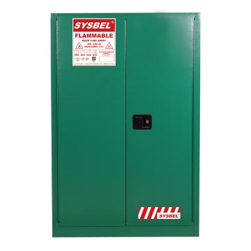 西斯贝尔/SYSBEL 杀虫剂安全储存柜，WA810450G FM认证 45加仑/170升 绿色/手动 不含接地线 售卖规格：1台