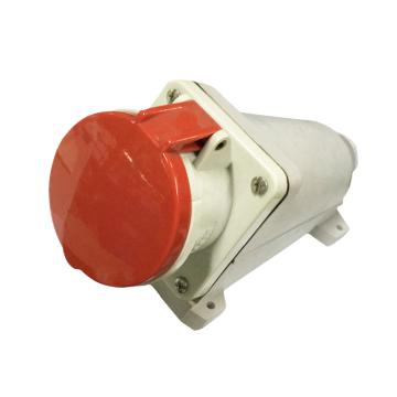威浦 TYP系列明装工业插座，4P 63A 400V IP44 红色，6918，5只/盒