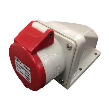 威浦 TYP系列明装工业插座，4P 32A 400V IP44 红色，6818，10只/盒