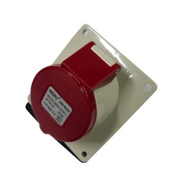 威浦 TYP系列暗装斜式工业插座，5P 16A 400V IP44 红色，3623，10只/盒