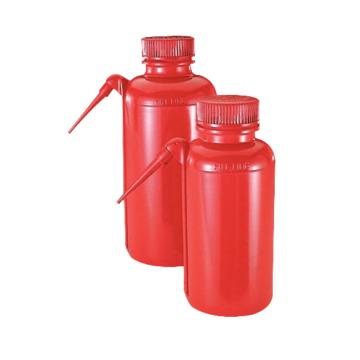 耐洁/NALGENE UnitaryTM安全洗瓶，红色低密度聚乙烯瓶体/装管；聚丙烯螺旋盖，500ml容量，DS2408-0500 售卖规格：4个/箱