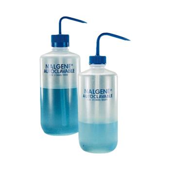 耐洁/NALGENE 可高温高压灭菌洗瓶，聚丙烯共聚物瓶体；聚丙烯螺旋盖/杆和吸管，500ml容量，2405-0500 售卖规格：24个/箱