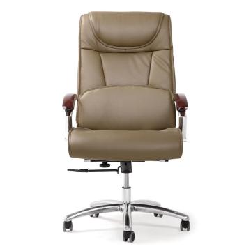 宾王睿利 办公椅，W681A 尺寸118*66*75 米黄牛皮（散件不含安装） 售卖规格：1台