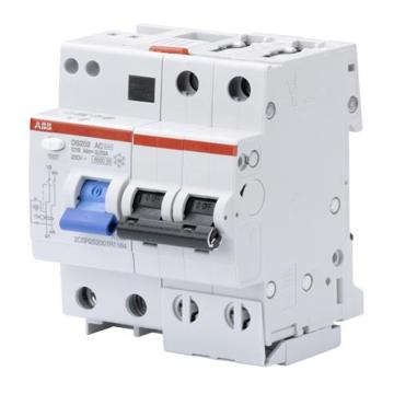 ABB 微型剩余电流保护断路器，GSH202 AC S-D50/0.1 GSH202 2P 50A D型 100mA AC，10174411 售卖规格：1个