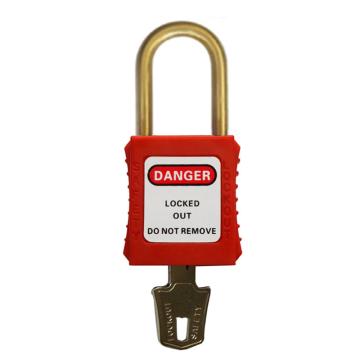 都克 铜梁安全挂锁，P43-红 不通开二级管理型 售卖规格：1把