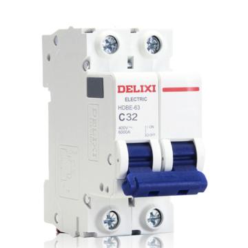 德力西/DELIXI 微型断路器，HDBE635C32 HDBE-63 C型 1P+N 32A TM 售卖规格：1个