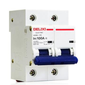 德力西/DELIXI 微型断路器，HDBE1251D100 HDBE-125 1P D型 100A TM 售卖规格：1个