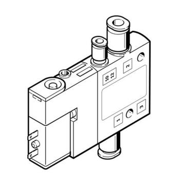 费斯托/FESTO 两位三通单电控电磁阀，CPE10-M1BH-3GLS-QS-4，196849 常闭型，外部先导式 售卖规格：1个
