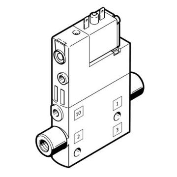 费斯托/FESTO 两位三通单电控电磁阀，CPE10-M1BH-3OL-M5，196851 常开型，内部先导式 售卖规格：1个