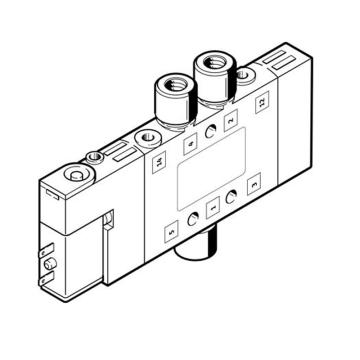 费斯托/FESTO 两位五通单电控阀，CPE10-M1BH-5LS-M5，196884 外部先导式 售卖规格：1个