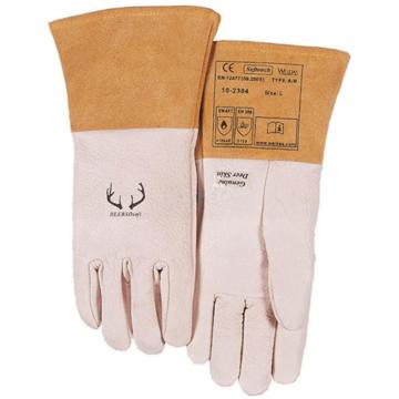 威特仕 焊接手套，10-2304-L 驯鹿王白色鹿青皮中袖筒款 售卖规格：1副