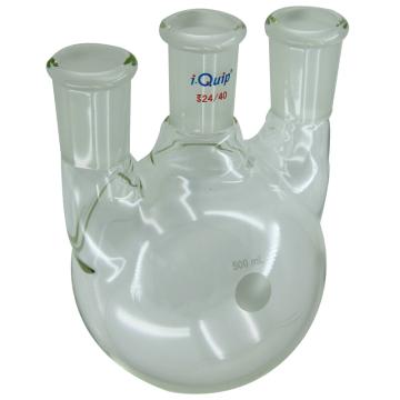 芯硅谷 直三口球瓶 34,29,29 500ml，R4047-H500ml-1EA 售卖规格：1个