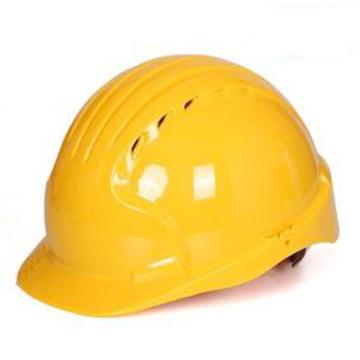 洁适比JSP 安全帽，01-9041，威力9 ABS T类安全帽 黄色（内衬调整轮式）