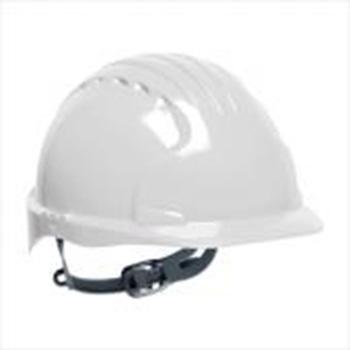 JSP 01-9012 威力9 ABS T类安全帽，白色（滑扣式）