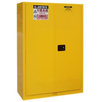 杰斯瑞特/JUSTRITE 黄色易燃液体存储柜（不带通风口），8545001 FM认证 45加仑/170升 双门/手动 售卖规格：1个