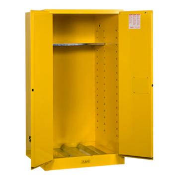 杰斯瑞特/JUSTRITE 黄色立式圆桶存储柜，8962001 55加仑/200升 单门/手动 不带滚柱 售卖规格：1个