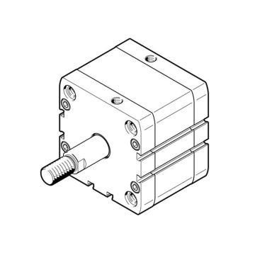 费斯托/FESTO 紧凑型气缸，ADN-80-60-A-P-A，536360 ISO 21287，活塞杆杆端外螺纹 售卖规格：1个