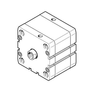 费斯托/FESTO 紧凑型气缸，ADN-80-80-I-P-A，536371 ISO 21287，活塞杆杆端内螺纹 售卖规格：1个