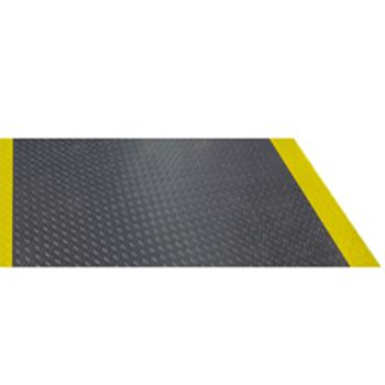 力九和走道墊，黑色鐵板紋膠皮走道墊，1.2m*18m*2.5mm（寬x長x厚） 單位：片