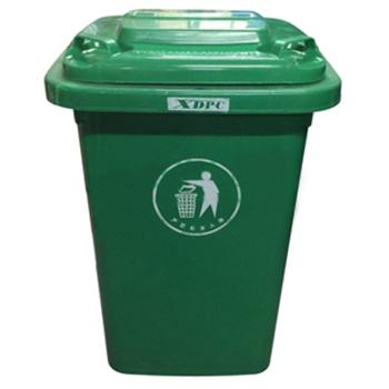 功成狮 塑料垃圾桶不带轮，50L 绿 售卖规格：1个