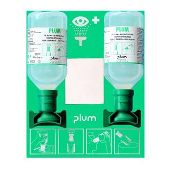 PLUM 洗眼液套装，4694 2瓶16盎司/500ml洗眼液+双挂板 售卖规格：1套