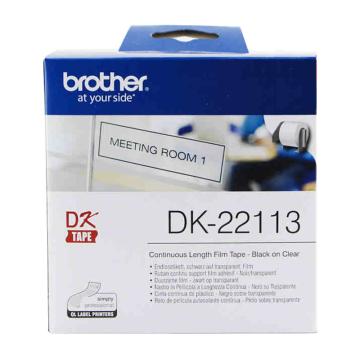 兄弟/BROTHER DK色带，DK-22113 62mm*15.24m 透明底/黑字（菲林） 售卖规格：1盒