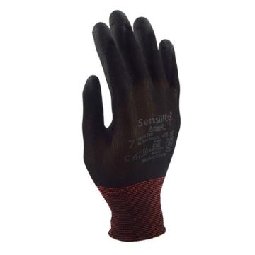 安思尔/Ansell PU涂层手套，48-101-10 黑色，12副/打（12打的倍数起订） 售卖规格：12副/打