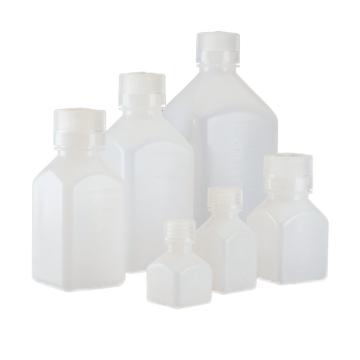 耐洁/NALGENE 有刻度的方形瓶，高密度聚乙烯，250ml容量，312018-0250 售卖规格：250个/箱