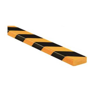安赛瑞 警示防撞条（B款），耐寒PU材质，黄黑橘皮纹表面，板型，长1000mm，11411