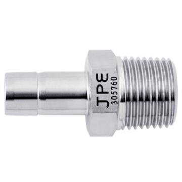 JPE 外螺纹接头1"尾管3/4"外牙NPT，BS6-TAM0806-N SS316 售卖规格：1个
