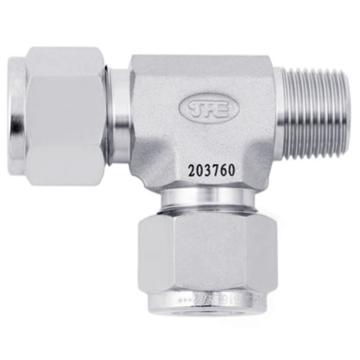 JPE D1"-3/4"PT边外牙卡套三通，BS6-MRT0806-R 售卖规格：1个