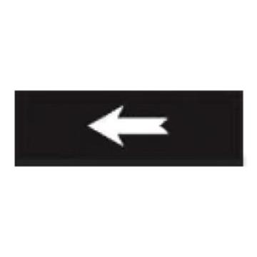 贝迪/BRADY 片状管道标识，箭头，黑底白字，60×200mm，GB7231-2003，A1398-60*200mm 售卖规格：1片