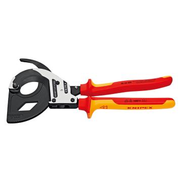 凯尼派克/KNIPEX 棘轮绝缘电缆剪（剪切铜铝电缆)，95 36 320 耐压1000V 剪切60mm 售卖规格：1把