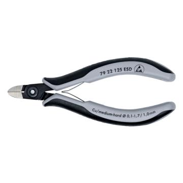 凯尼派克/KNIPEX 防静电电子斜口钳，79 22 125 ESD 125mm 售卖规格：1把