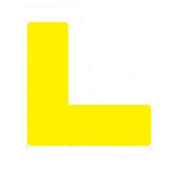 贝迪/BRADY 耐叉车划线区域地贴，“L”，100MM×254MM，黄色，E1126-黄色 售卖规格：20个/包