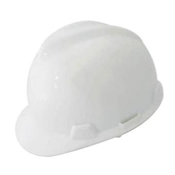 梅思安MSA V-Gard ABS标准型安全帽，10172879，白 超爱戴帽衬 D型下颏带