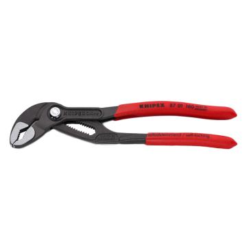 凯尼派克/KNIPEX 水泵钳，87 01 180 180mm -"Cobra"(高科技水泵钳)(抛光头，防滑塑料套柄) 售卖规格：1把