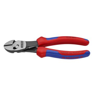 凯尼派克/KNIPEX TwinForce超级省力斜口钳，73 72 180 F 180mm带复位弹簧 售卖规格：1把