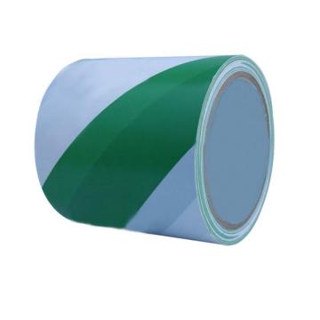 安赛瑞 地板划线胶带，高性能自粘性PVC材料，75mm×22m，绿/白，11581 售卖规格：1卷