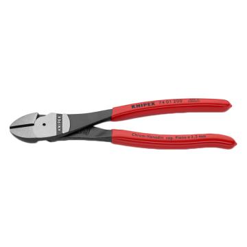 凯尼派克/KNIPEX 斜口钳，74 01 200 200mm省力型(抛光头，塑料套柄) 售卖规格：1把