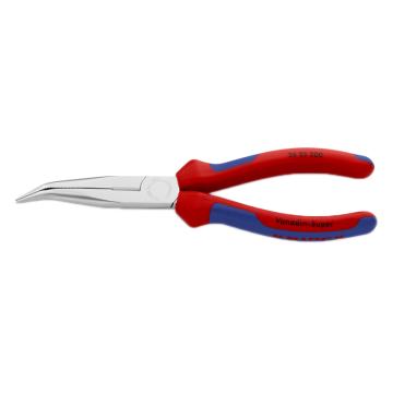 凯尼派克/KNIPEX 弯嘴钳，26 25 200 200mm(镀铬头部，双色双重材料手柄，40°弯嘴) 售卖规格：1把