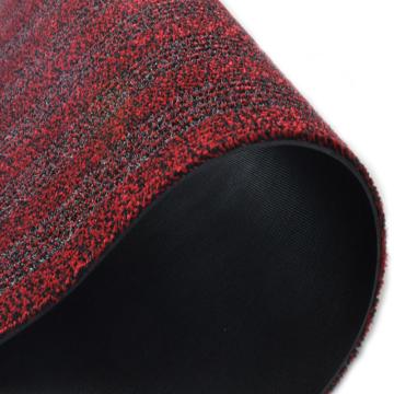 丽施美/Rismat 刮沙除尘吸水条纹地垫，“雅福” 红色 1.65*1.65m 售卖规格：1块