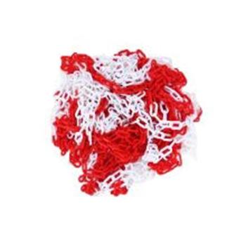 安赛瑞 塑料隔离链条，高强度塑料材质，红白相间，两端配O型塑料圆环，长2m，14488