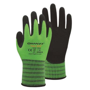 恒辉 丁腈涂层手套，NX680-9 13针拉绒腈纶掌浸 售卖规格：1包