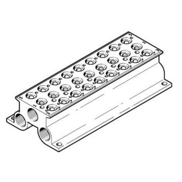 费斯托/FESTO 固定阀宽气路板模块，CPE10-PRS-1/4-9，543828 用于两位五通和三位五通阀系列 售卖规格：1个