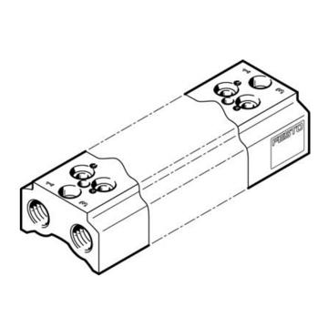 费斯托/FESTO 固定阀宽气路板模块，CPE10-3/2-PRS-1/4-3，550551 用于两位三通系列 售卖规格：1个