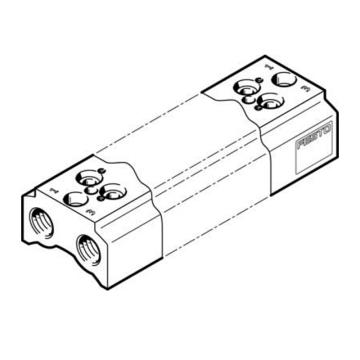 费斯托/FESTO 固定阀宽气路板模块，CPE10-3/2-PRS-1/4-6，550554 用于两位三通系列 售卖规格：1个