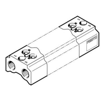 费斯托/FESTO 固定阀宽气路板模块，CPE14-3/2-PRS-3/8-5，550562 用于两位三通系列 售卖规格：1个