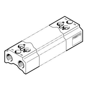 费斯托/FESTO 固定阀宽气路板模块，CPE14-3/2-PRS-3/8-3，550560 用于两位三通系列 售卖规格：1个